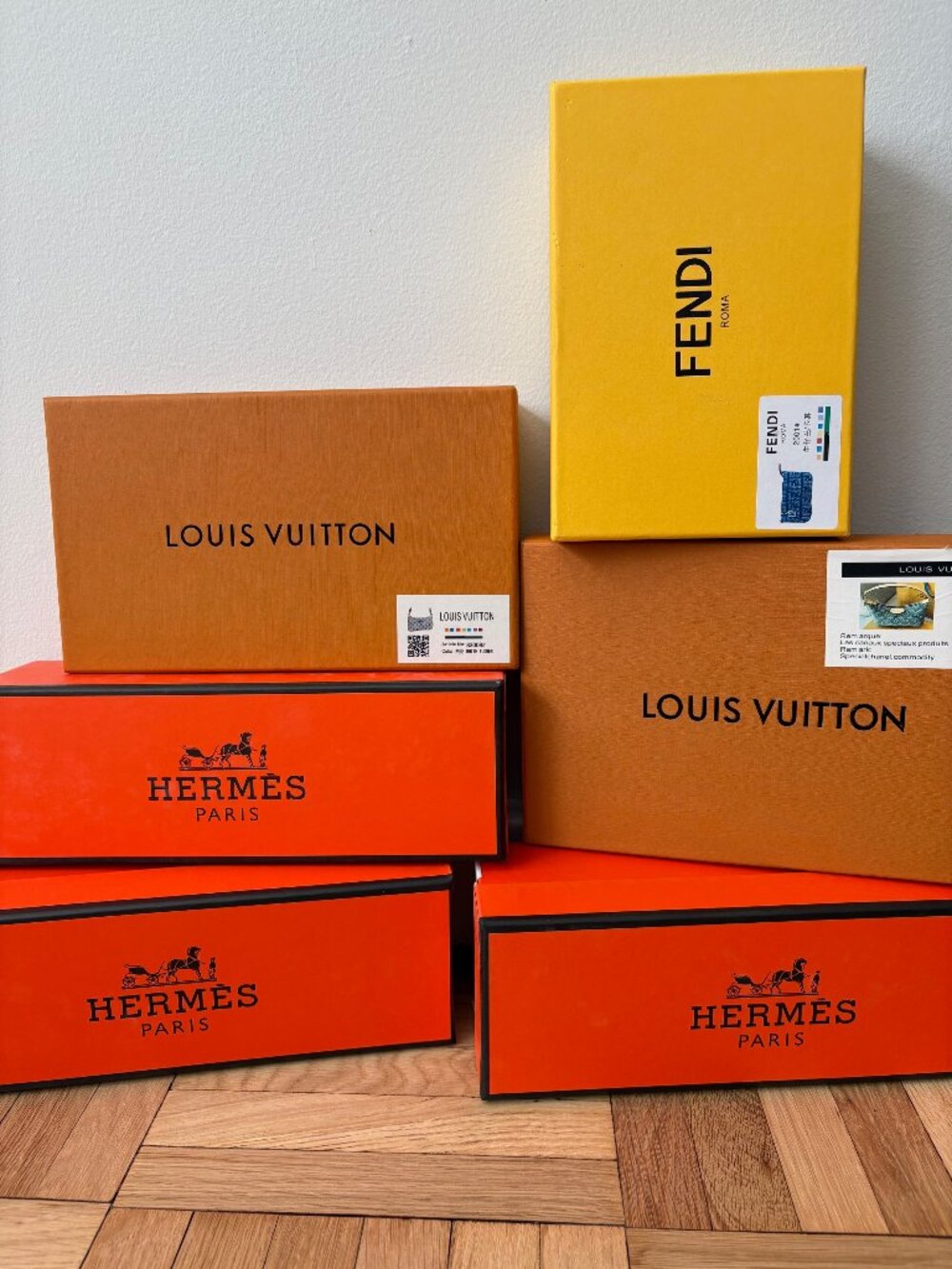 HERMÈS/LV/FENDI BOX INVENTORY 9 pcs - $58